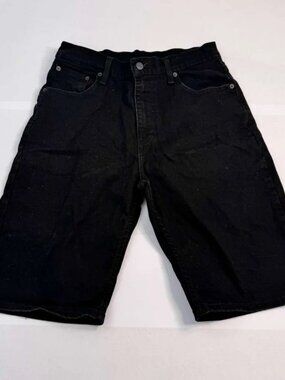 Black Denim Shorts Levi's 569 Size 30
